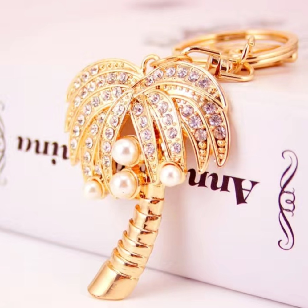 Coconut Tree Keychain/Bag Charm